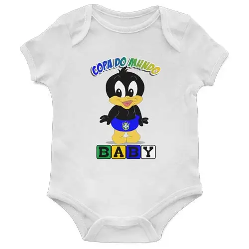 Estampas Brasil Body Baby Copa Mundo Futebol Artes Torcedor