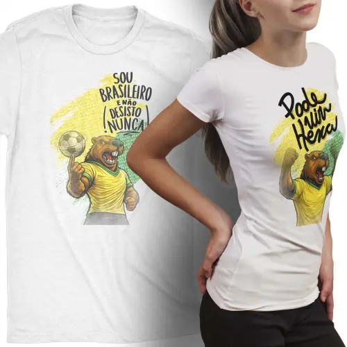 Estampas Artes Camisetas Brasil Capivara Torcida Copa Mundo