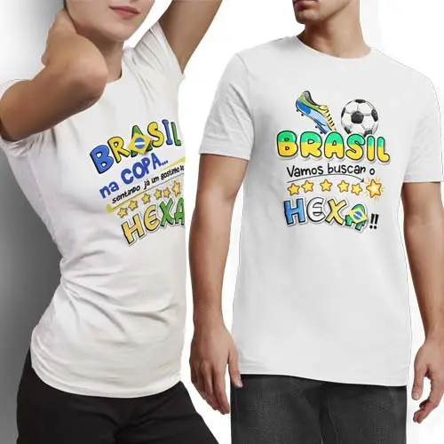 Estampas Copa Mundo 2026 Sublimação Artes Camisetas Brasil