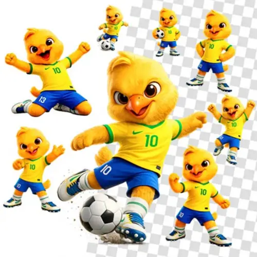 Kit Digital Artes Mascotes Copa do Mundo 2026 Kit Digital