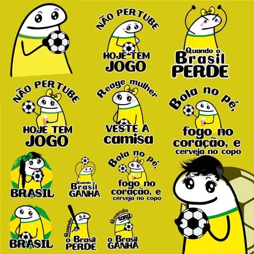 Kit Digital Artes Florks Brasil Copa Mundo Futebol Flork