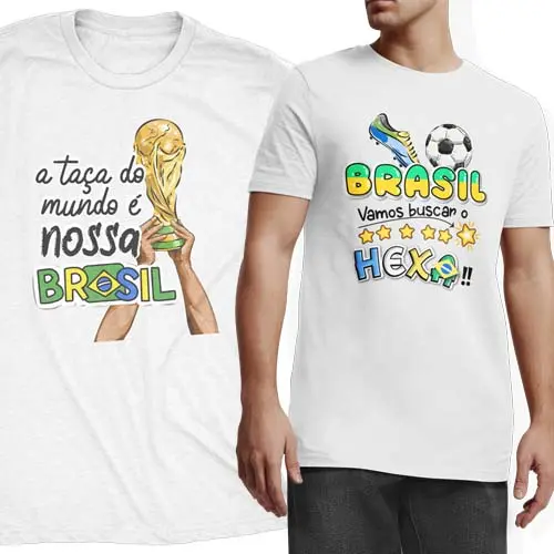 Kit Digital Artes Camisetas Brasil Copa Mundo 2026 Pandoca