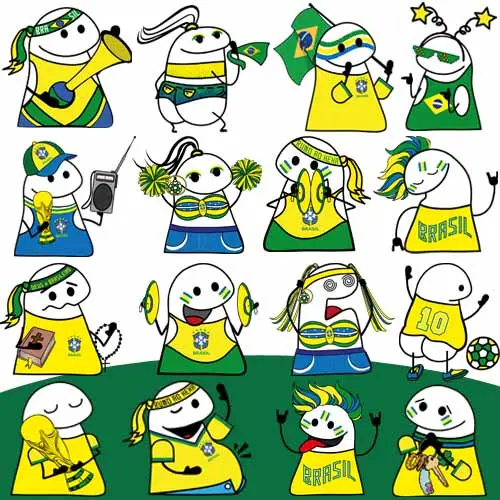 Pack Artes Florks Copa Mundo Futebol Sublimação Flork Galx1