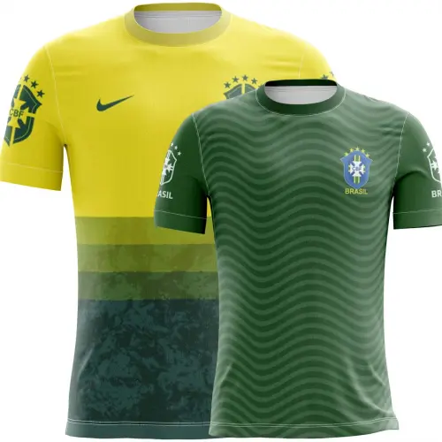 Pacote 35 Artes Camisetas Brasil Copa Mundo Futebol Torcida