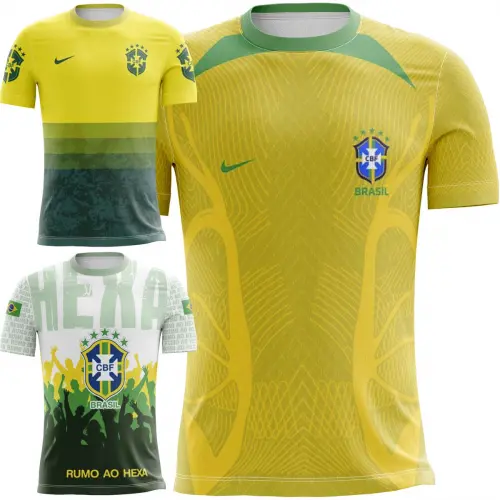 Pacote 35 Artes Camisetas Brasil Copa Mundo Futebol Torcida
