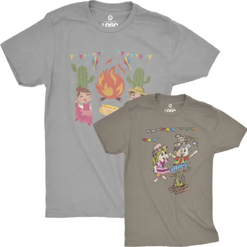 Artes Camisetas Festa Junina Sublimação Vetores Mockups