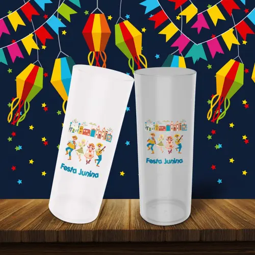 Artes Long Drink Festa Junina Sublimação Estampas