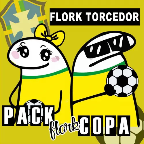 Pacote Artes Florks Torcedor Brasil Copa Mundo Futebol Flork