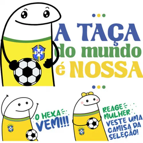 Pacote Artes Png Florks Flork Torcedor Brasil Copa Mundo Png