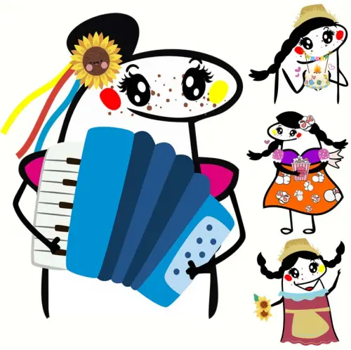 Artes Festa Junina Flork Png 40 Estampas Sublimação Pack2