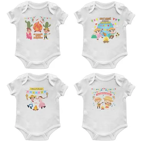 Estampas Bodybaby Festa Junina Editáveis Artes Bodybaby