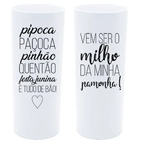 Estampas Copos Long Drink Festa Junina Artes Sublimação