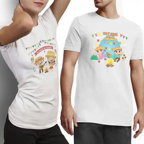 Estampas Sublimação Camisetas Festa Junina Mockups