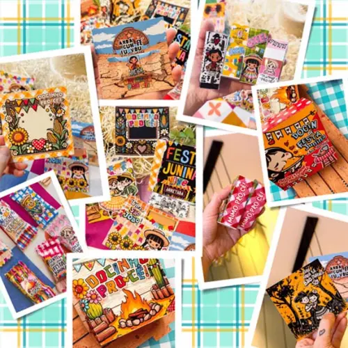 Pack Artes Festa Junina Kit Digital Pandoca Png Sublimação