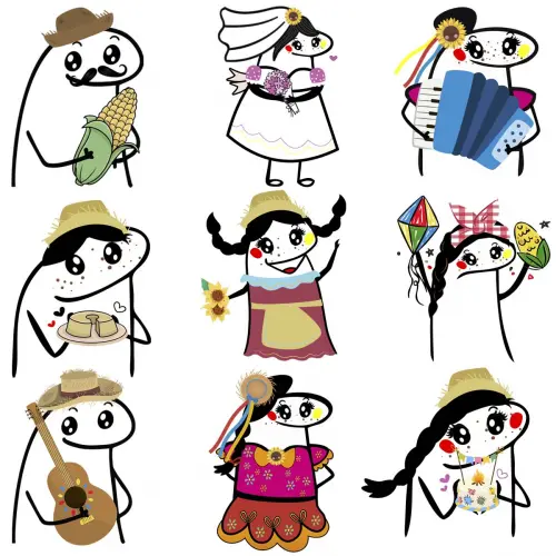 Pacote 40 Artes Flork Festa Junina Sublimação Pack2