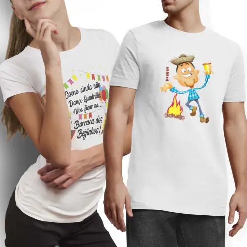 Pacote Artes Vetores Camisetas Festa Junina Mockups