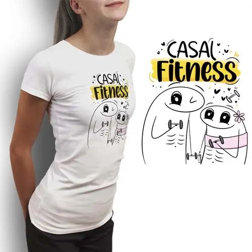 Artes Camisetas Florks Dia dos Namorados Sublimação Flork