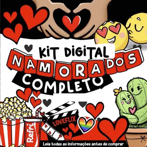 Artes Dia dos Namorados Pack 5 Frases Decorativas Png