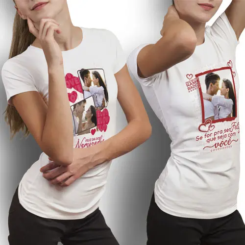 Artes Dia dos Namorados 2026 Sublimação Camisetas Mockups