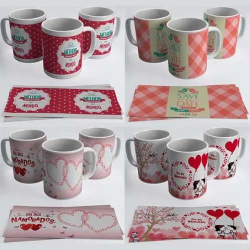 Artes Namorados Sublimação Canecas Sublimação 150 Estampas