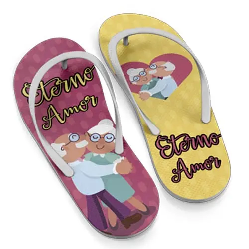 Artes Namorados Chinelos Kit 2 Sublimação Mockups