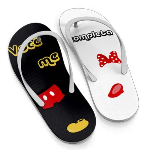 Artes Namorados Chinelos Kit 2 Sublimação Mockups