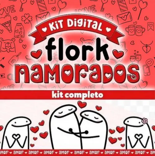 Artes Sublimação Flork Namorados Kit Digital Mockups