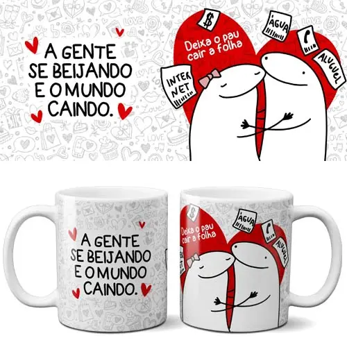 Artes Sublimação Canecas Flork Dia dos Namorados Mockups
