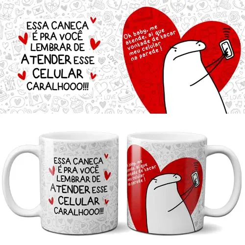 Artes Sublimação Canecas Flork Dia dos Namorados Mockups