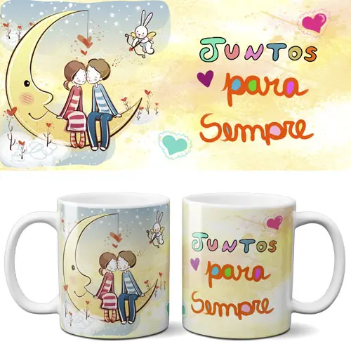 Dia dos Namorados Artes Prontas Sublimação Canecas