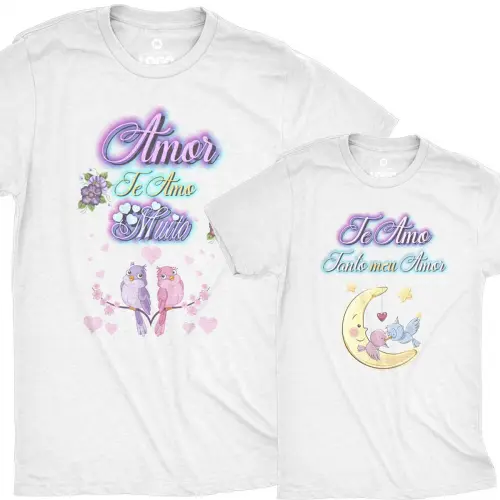 Estampas Camisetas Dia dos Namorados Sublimação Mockups