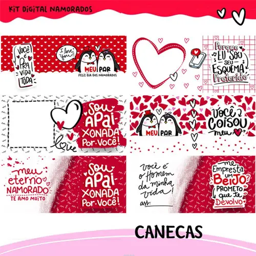 Estampas Artes Png Dia dos Namorados Pandoca Mockups Pack2