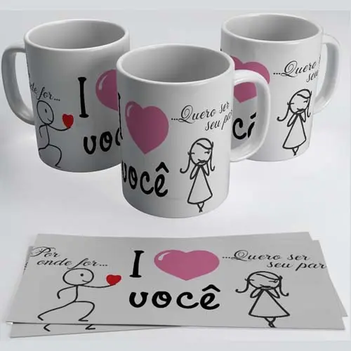 Estampas Canecas Namorados Sublimação 150 Artes Sublimação