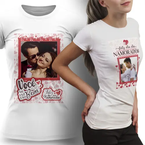 Estampas Dia dos Namorados 2026 Sublimação Camisetas Mockups