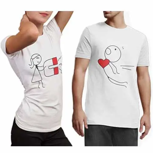 Estampas Sublimação Artes Camisetas Namorados Vetores