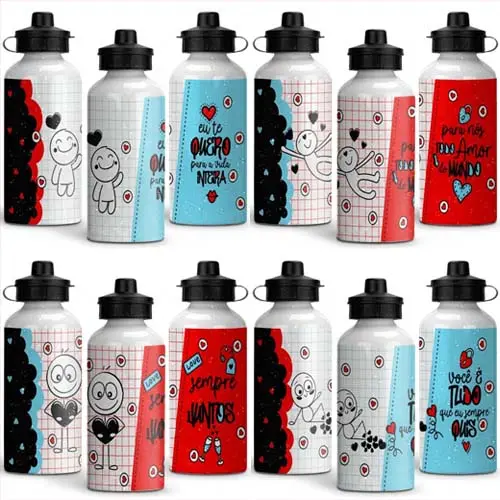 Pacote Artes Dia dos Pais Sublimação Garrafinhas Squeezes Mockups