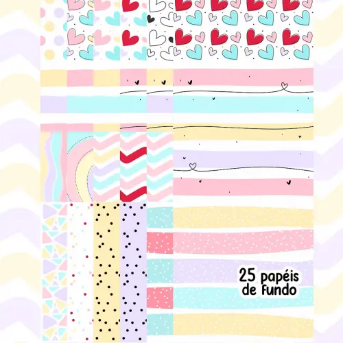 Kit Digital Artes Florks Namorados Estampas Flork Pack2 Meme