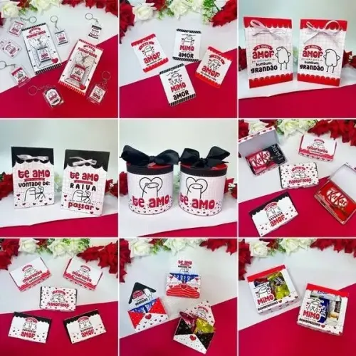 Kit Digital Png Artes Sublimação Flork Namorados Estampas
