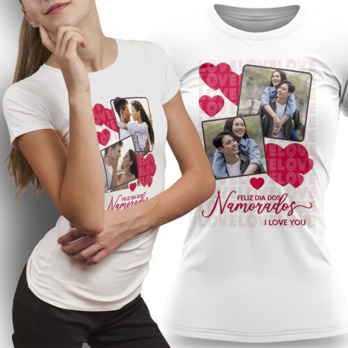 Pack Artes Namorados 2025 Estampas Sublimação Camisetas