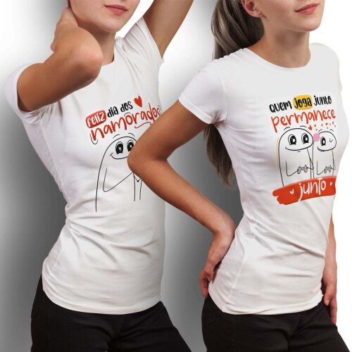 Pack Artes Florks Namorados Sublimação Camisetas Estampas