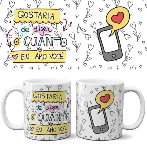 Pack Artes Sublimação Canecas Frases Namorados