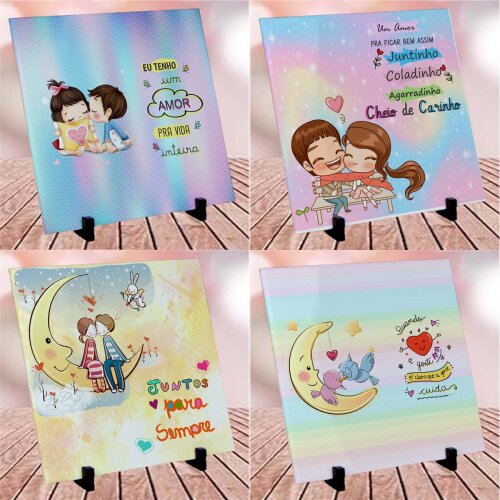 Pacote 130 Artes Azulejos Dia dos Namorados Estampas Mockups