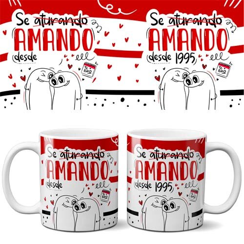 Pacote Artes Canecas Florks Namorados Sublimação Flork Png