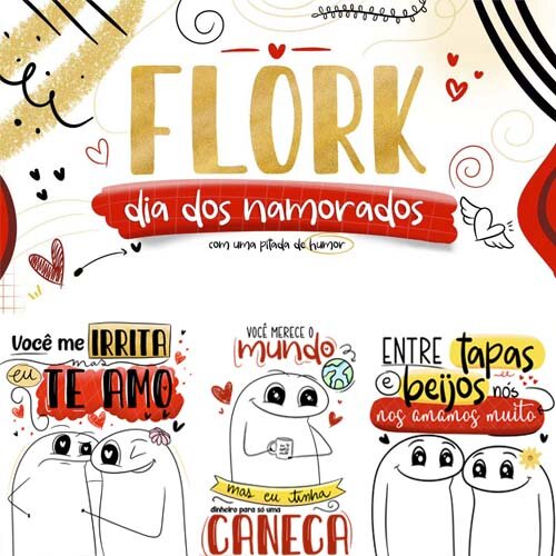 Pacote Artes Digitais Png Namorados Florks Png Sublimação