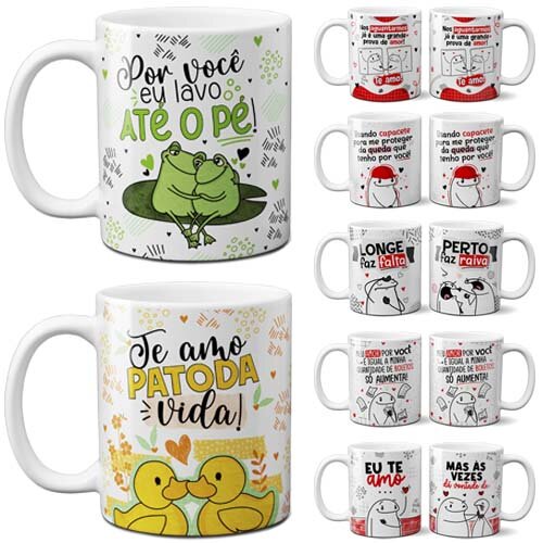 Pacote Artes Namorados Sublimação Canecas Pack Abc23 Png