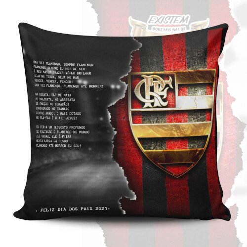 Almofadas Dia dos Pais Hino Times Futebol Artes Estampas