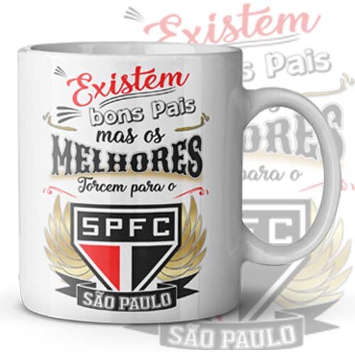 Artes Editáveis Times Canecas Dia dos Pais Sublimação