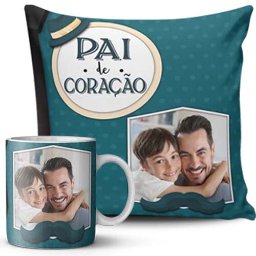 Artes Editáveis Dia dos Pais Canecas Almofadas Sublimação