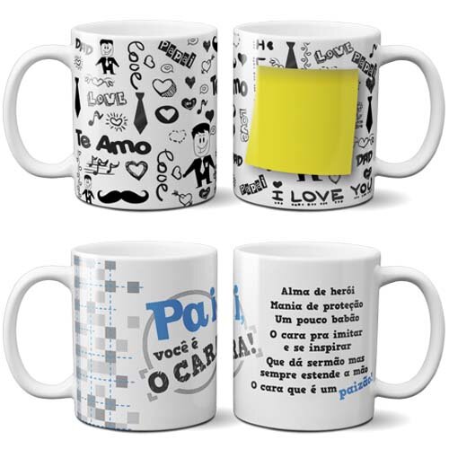 Pack 550 Estampas Sublimação Canecas Dia dos Pais Artes