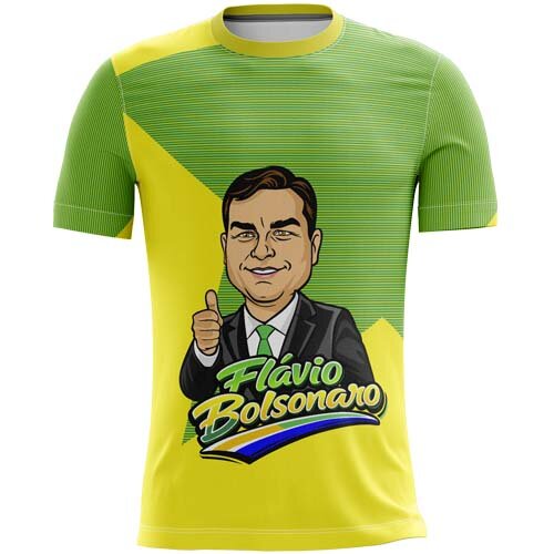 Estampas Camisetas Flávio Bolsonaro Presidente Sublimação Tota